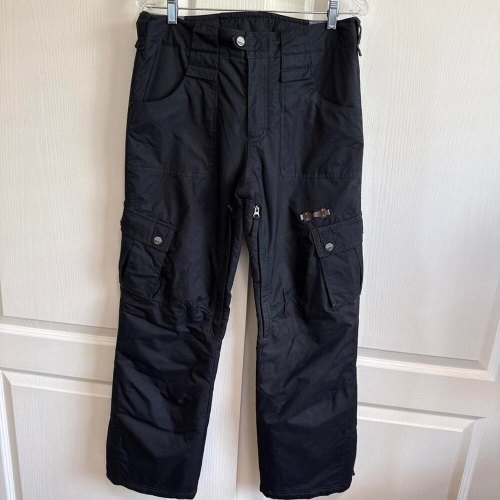 Women's Black snow pants with adjustable waist size M